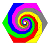 Hexagon spiral
