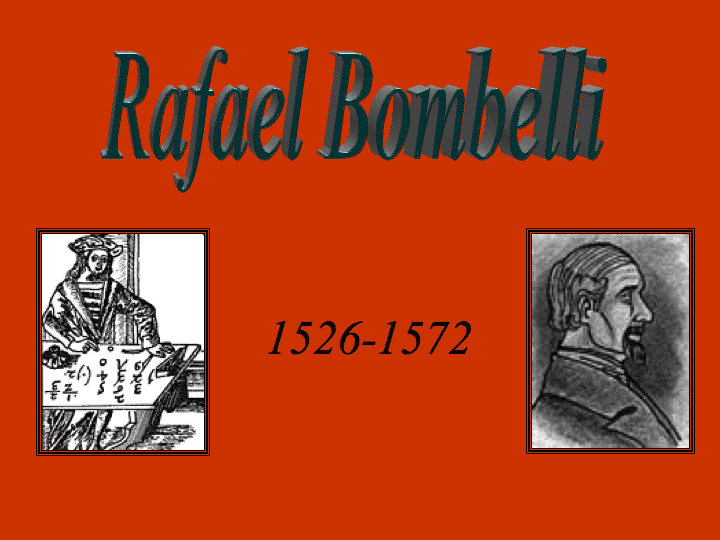 Power Point on Bombelli