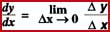 dy/dx limit