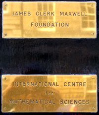 Plaque at Maxwell's home