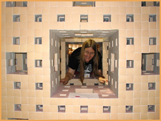 Mosely crawling through a sponge