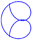 Pretzel as a curve