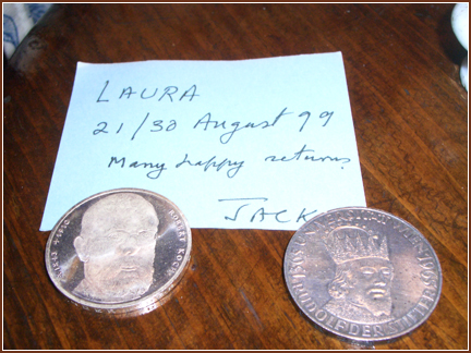 Note from Jack Todd to Laura Marcus