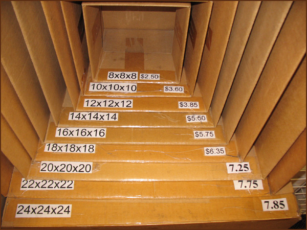 Volume of boxes